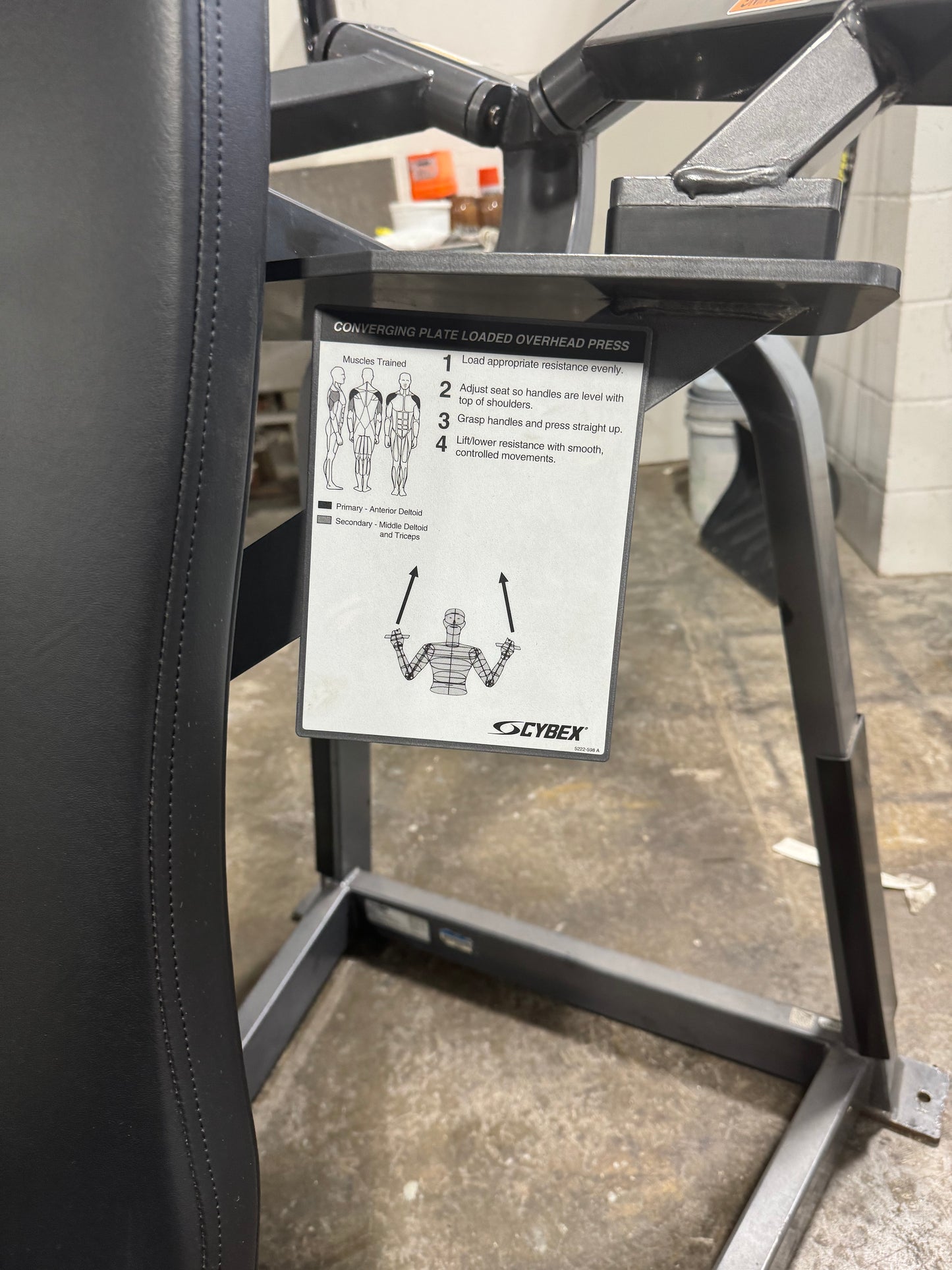 Cybex Converging Plate Loaded Overhead Shoulder Press 5222