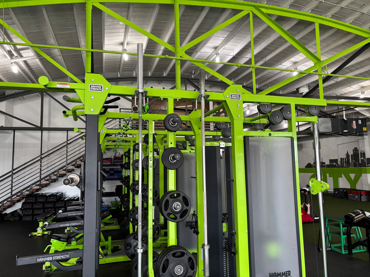 Hammer Strength HD Elite Half Rack Dual Adjustable Pulley Functional Trainer Combo Rack