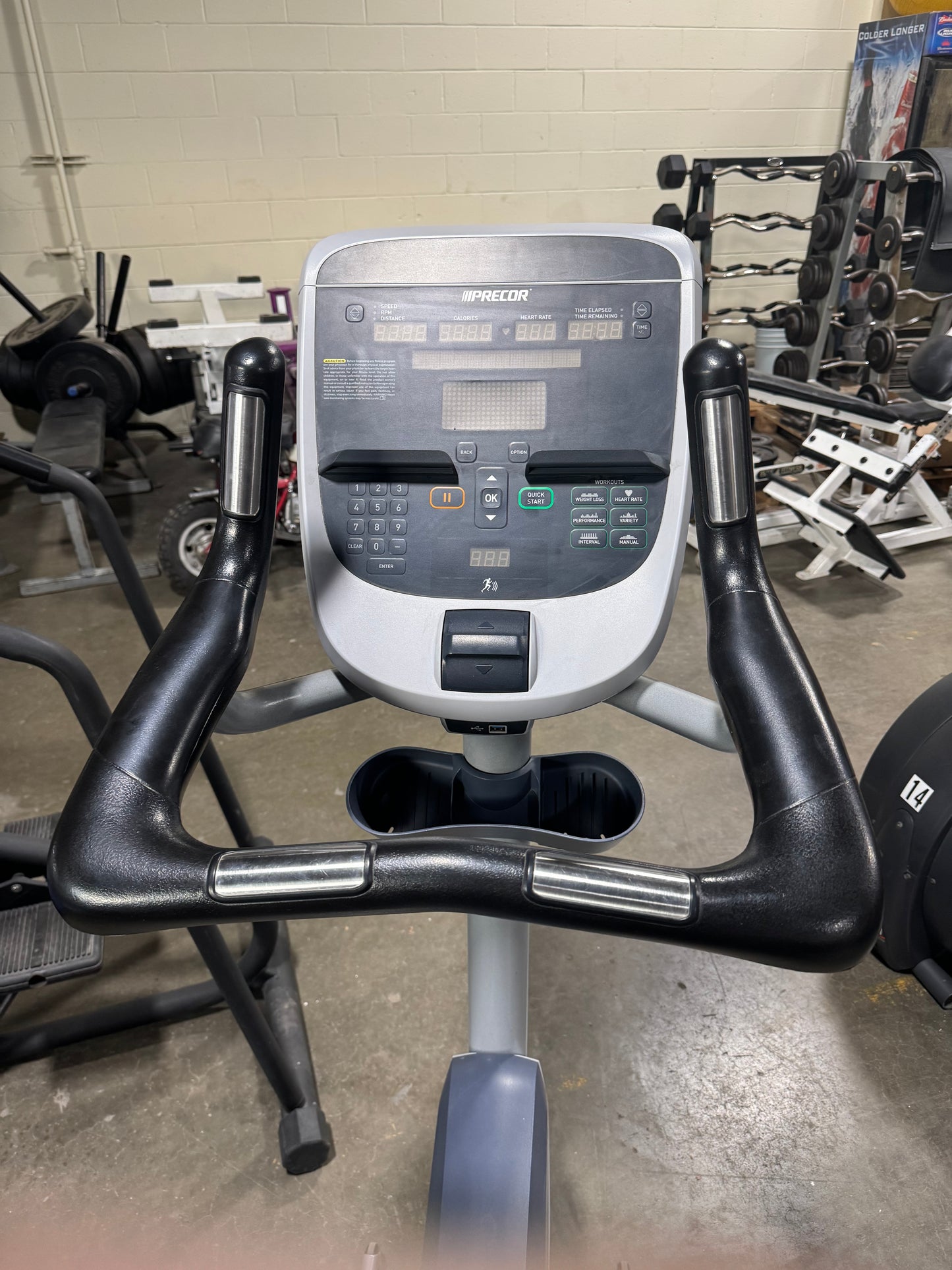 Precor 835 UBK Upright Bike P30