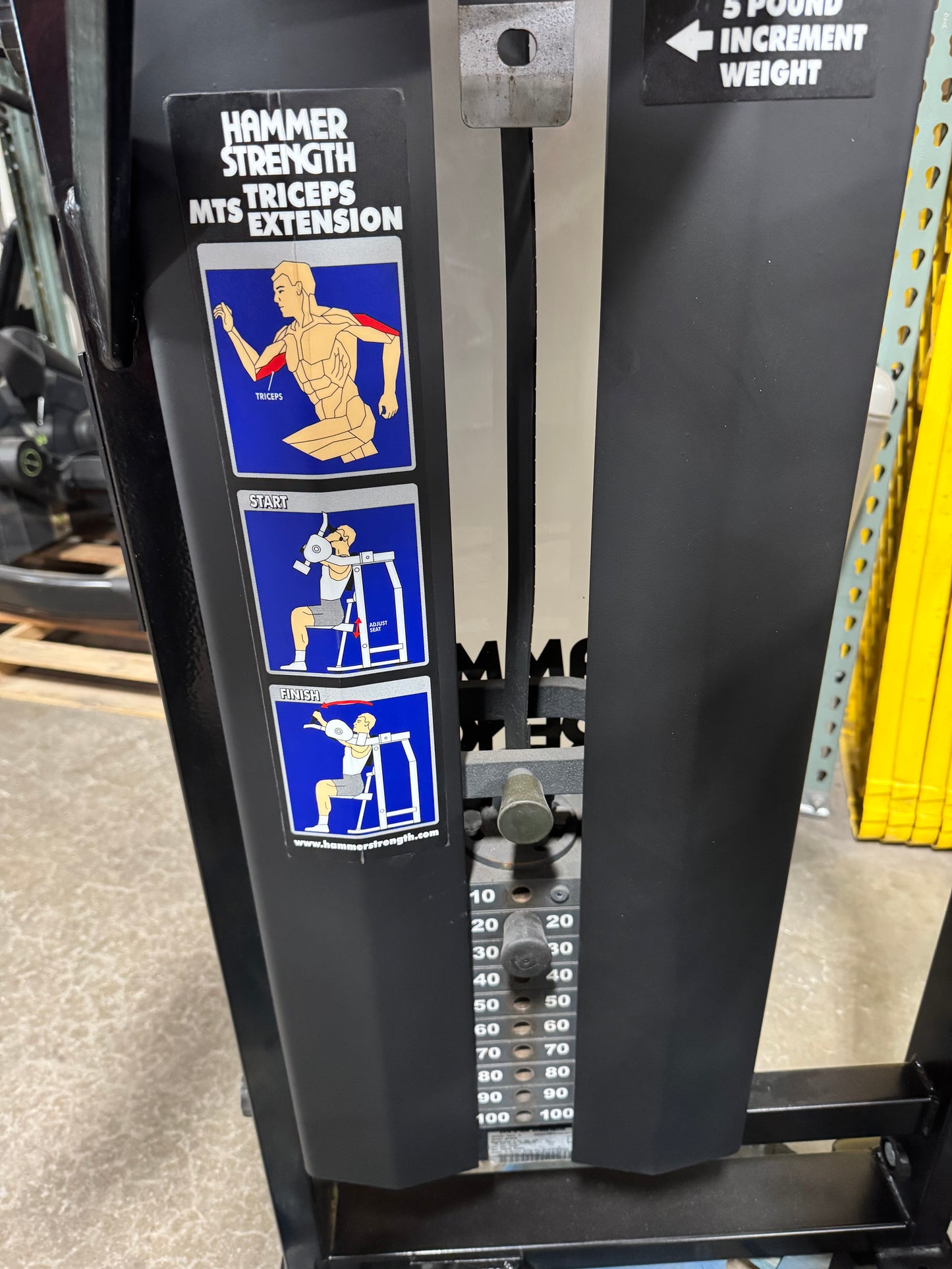 Hammer Strength MTS Iso Lateral Tricep Extension MTSTE