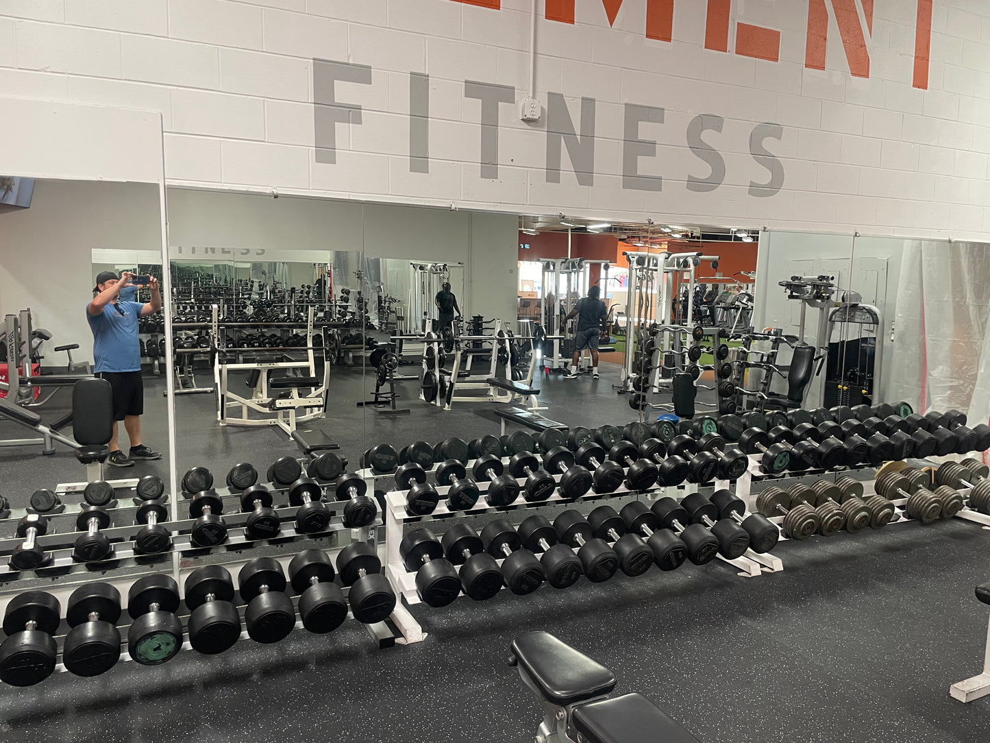 TKO Dumbbells 5-100 w/ 2 tier rack