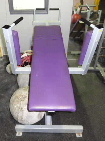 Adjustable ab crunch bench