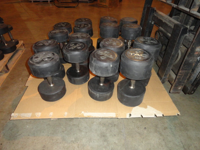 TAG Urethane 5-100lbs Dumbbell Set