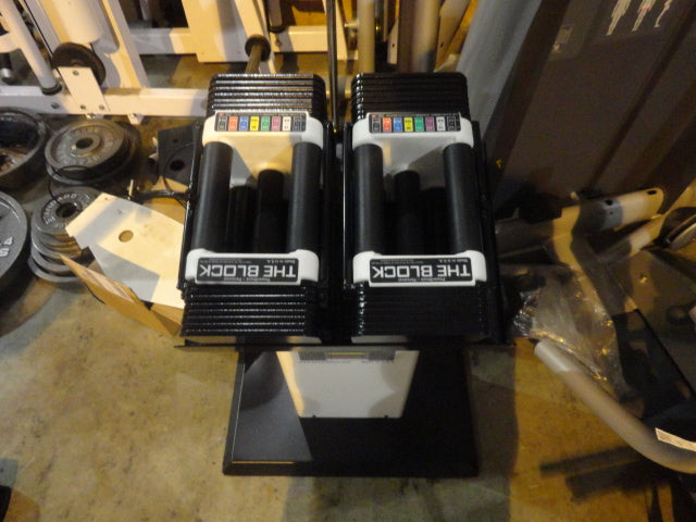 PowerBlocks 5-50lbs w/ stand