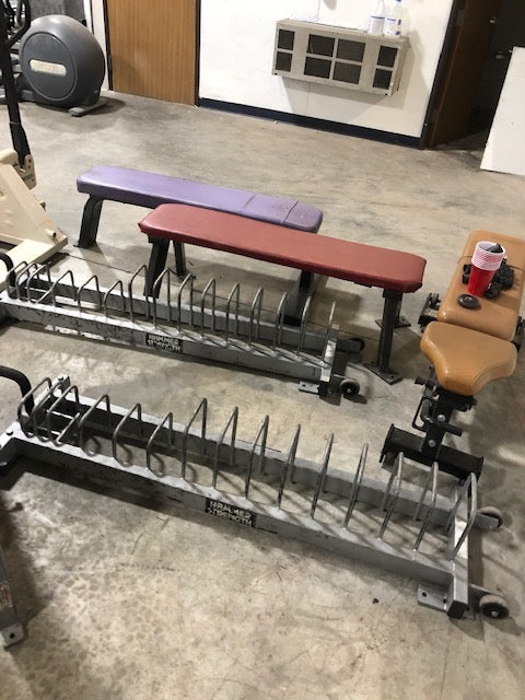 Hammer Strength Bumper Plate Storage Rack