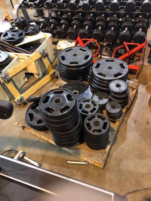 Intek Urethane Coated Olympic Weight Plates 900lbs