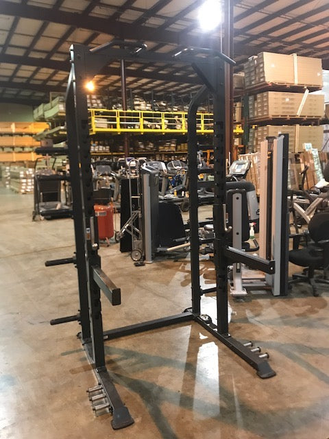 Half Rack w/ spotter arms & Pull-Up Bars