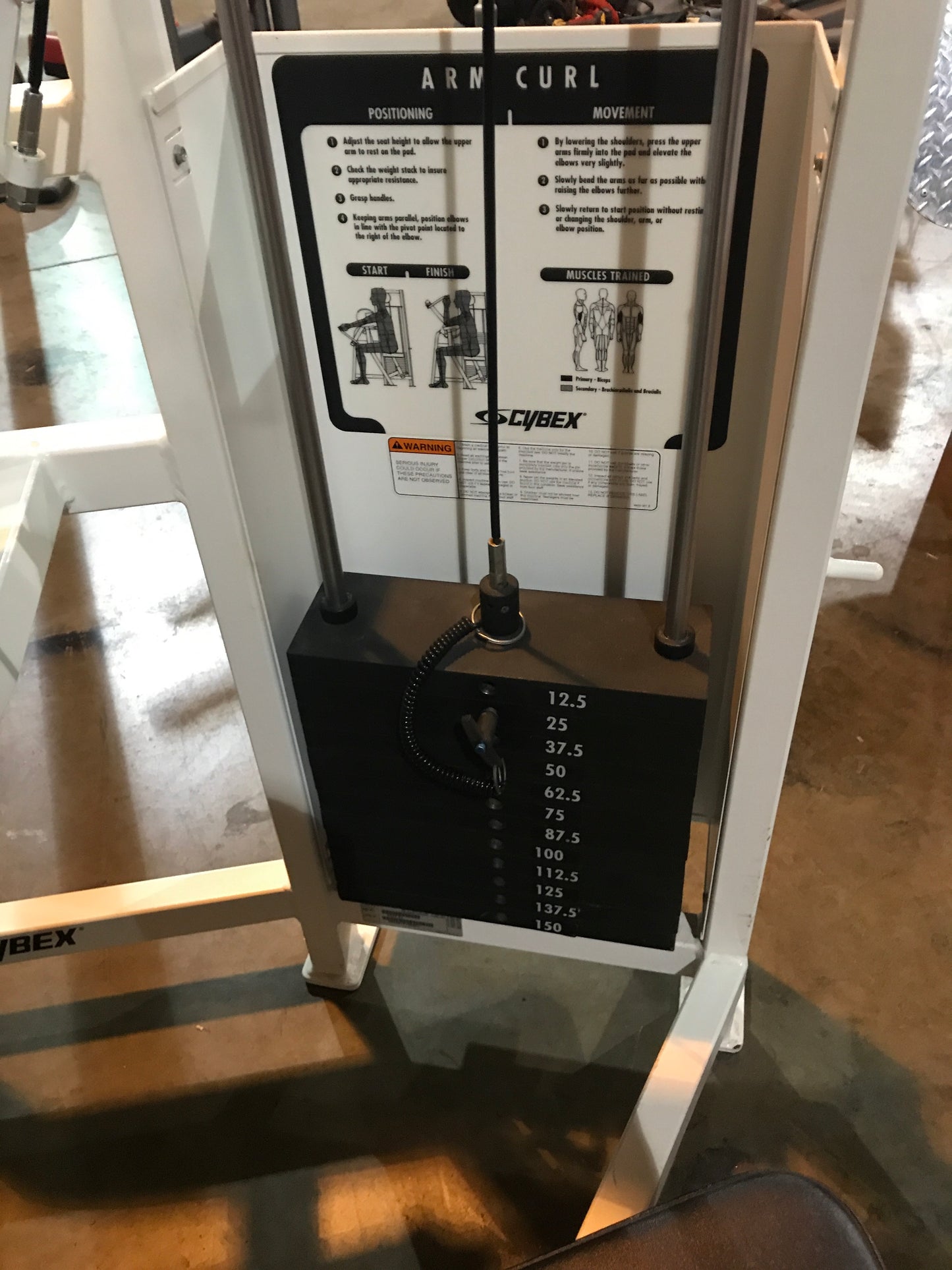 Cybex VR Bicep Curl Preacher Curl