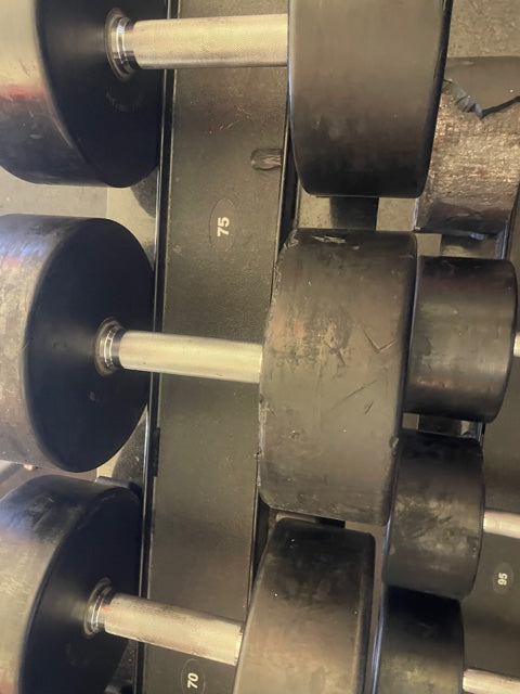 GP Industries 5-100lb Dumbbells Pro Style