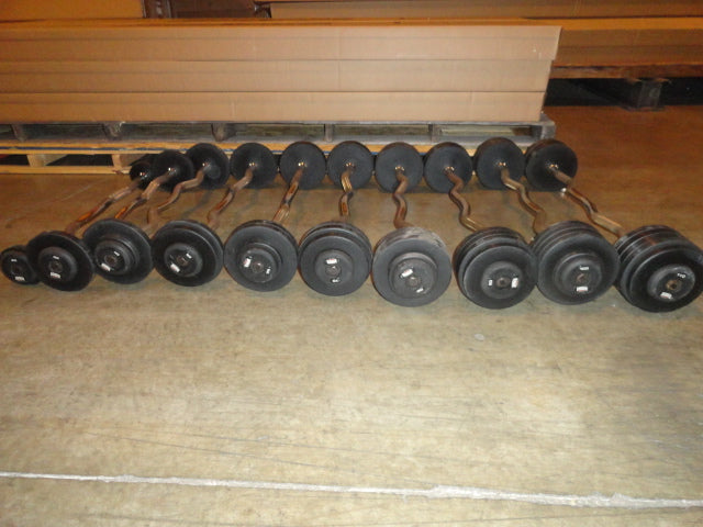 Intek 20-110lb Barbells w/ rack