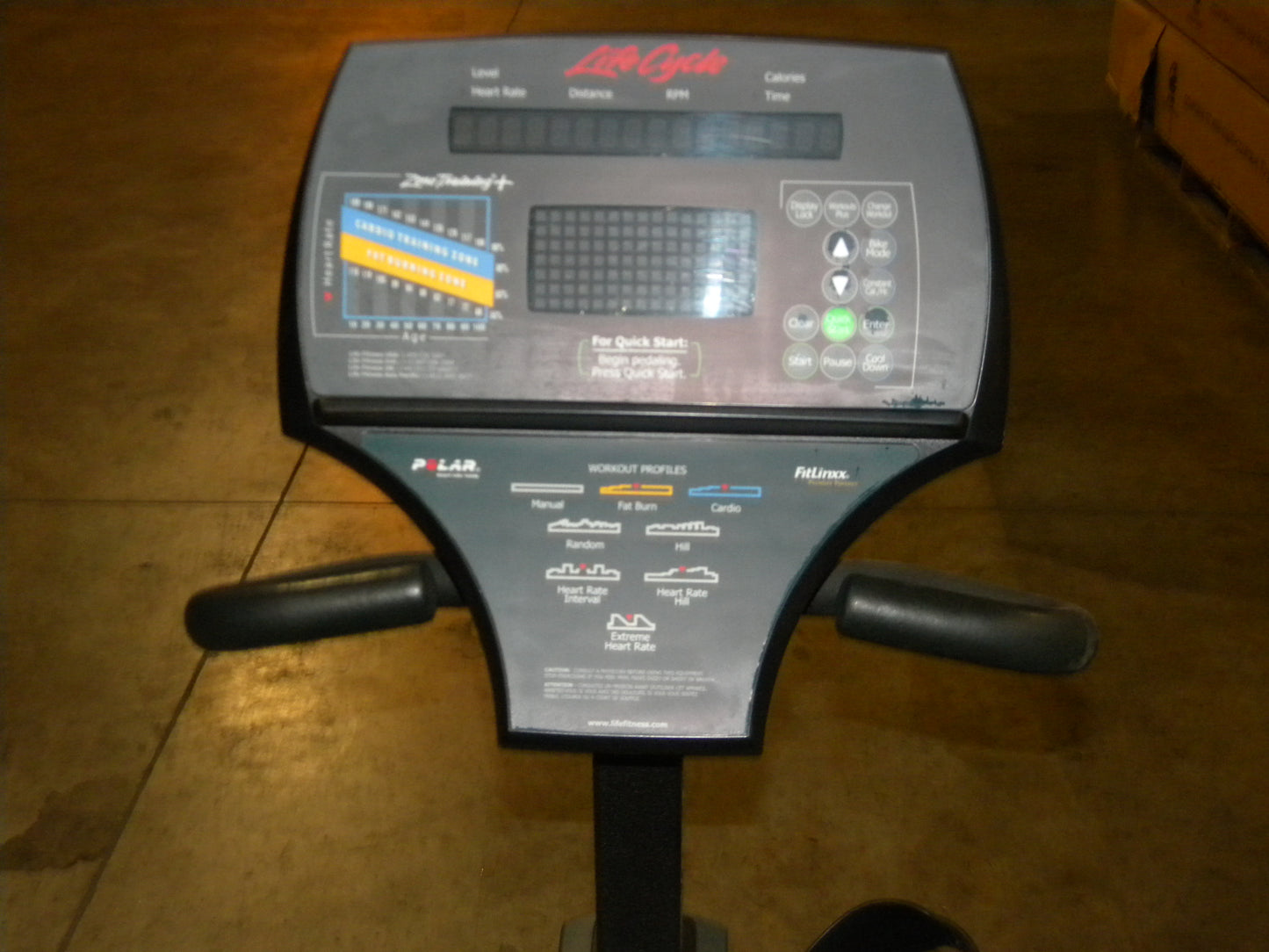 Life Fitness Lifecycle 9100HR Recumbent Bike