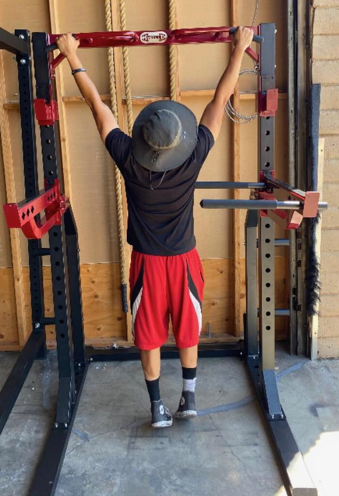 Muscle D Half Rack w/ J Hooks and Spotter Bars