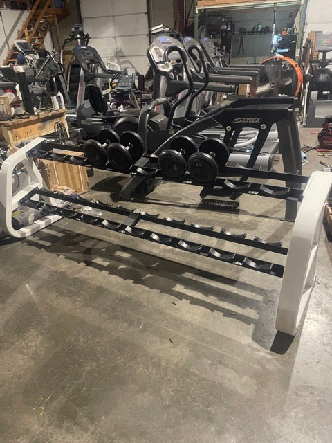 Precor 2 tier Dumbbell Rack 812