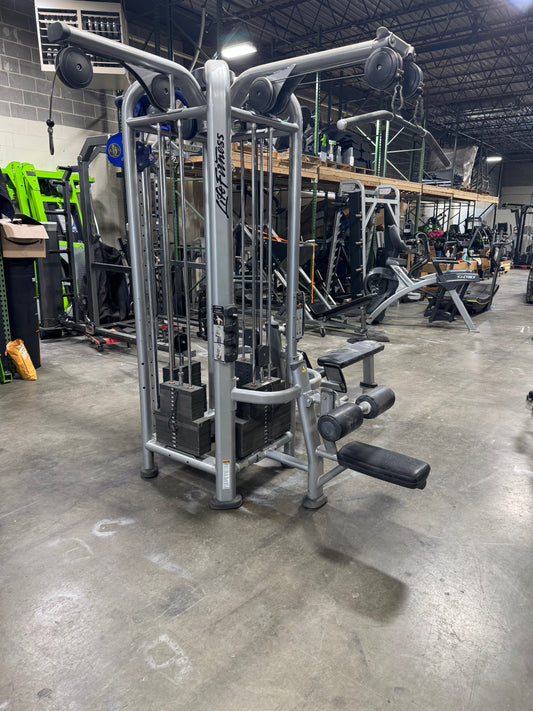 Life Fitness MJ4 Multi Jungle: Dual Pulley Lat Pulldown/Dual Pulley Row/High pull & Adjustable Column