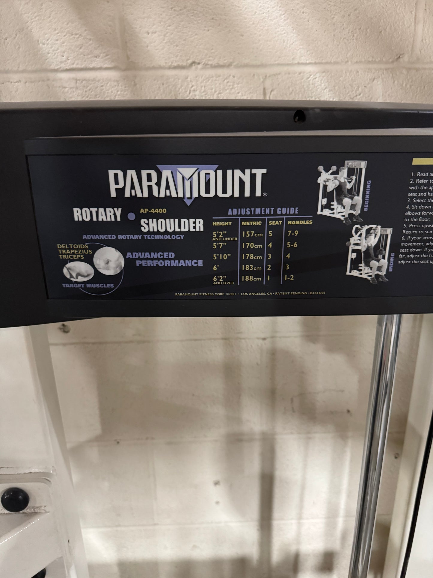 Paramount Rotary Shoulder Press ART 4400