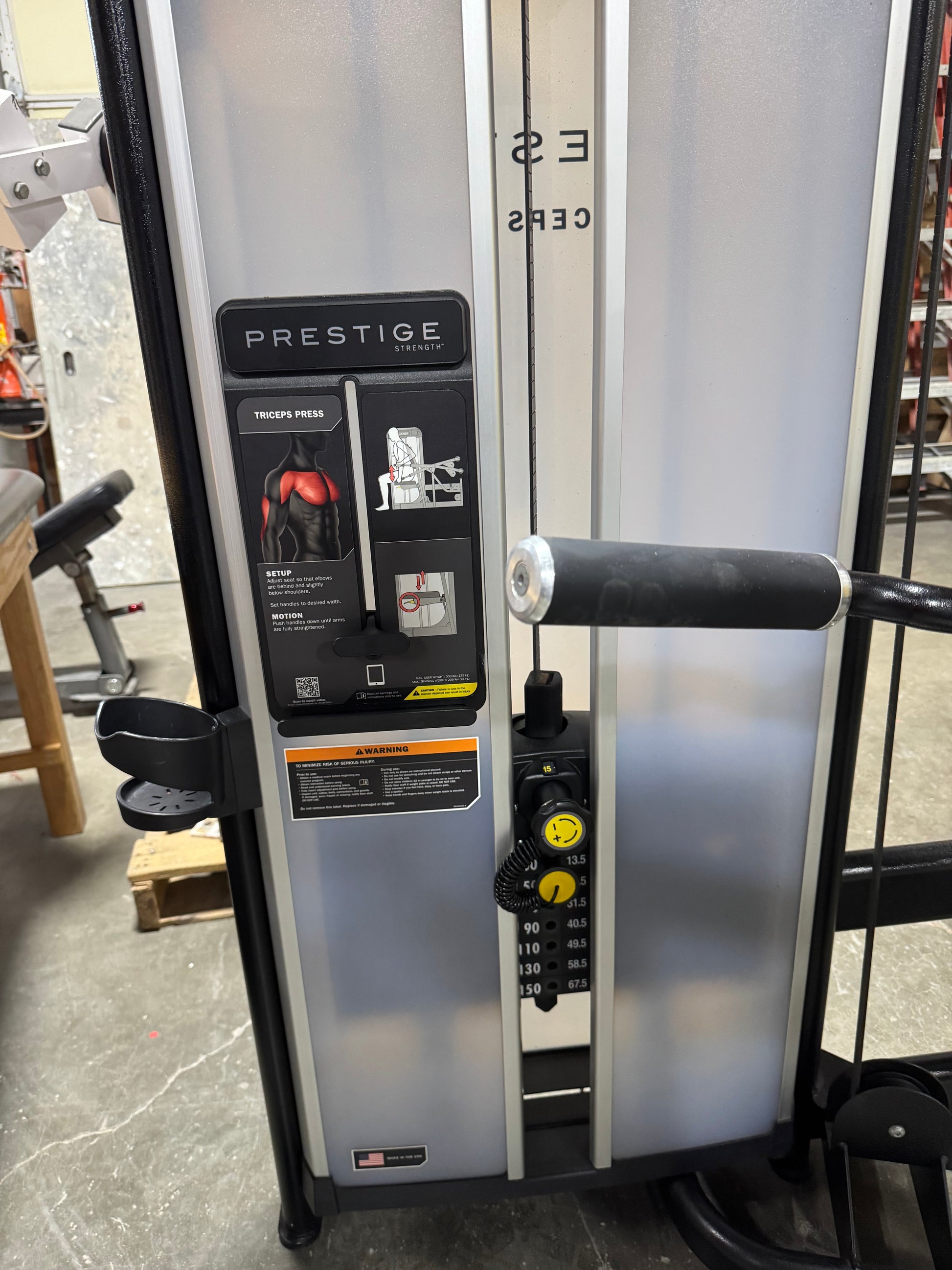cybex tricep press Cybex Prestige VRS Tricep Pressdowns Seated Dip – Midwest Used Fitness Equipment