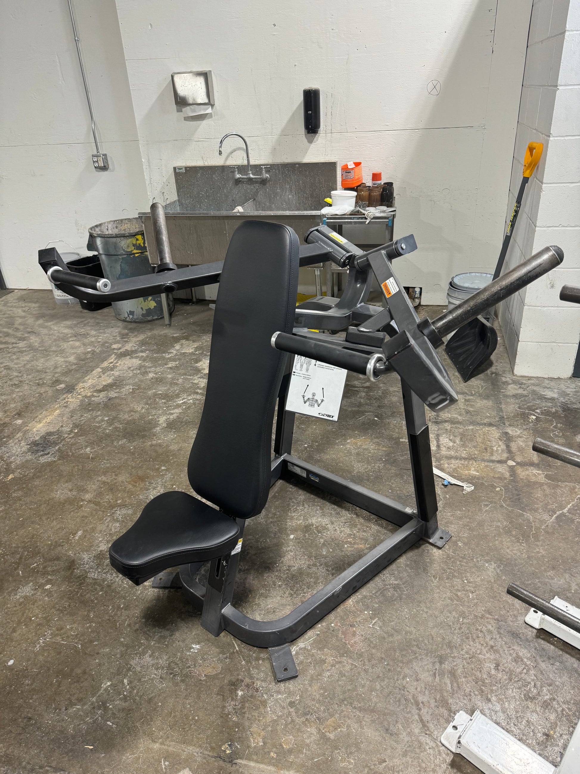 cybex shoulder press machine Cybex Converging Plate Loaded Overhead Shoulder Press 5222 – Midwest Used Fitness Equipment