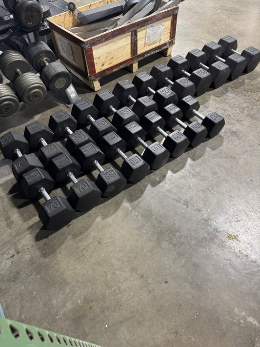 55-100lb TKO Hex Head Dumbbells 814TXR-B10