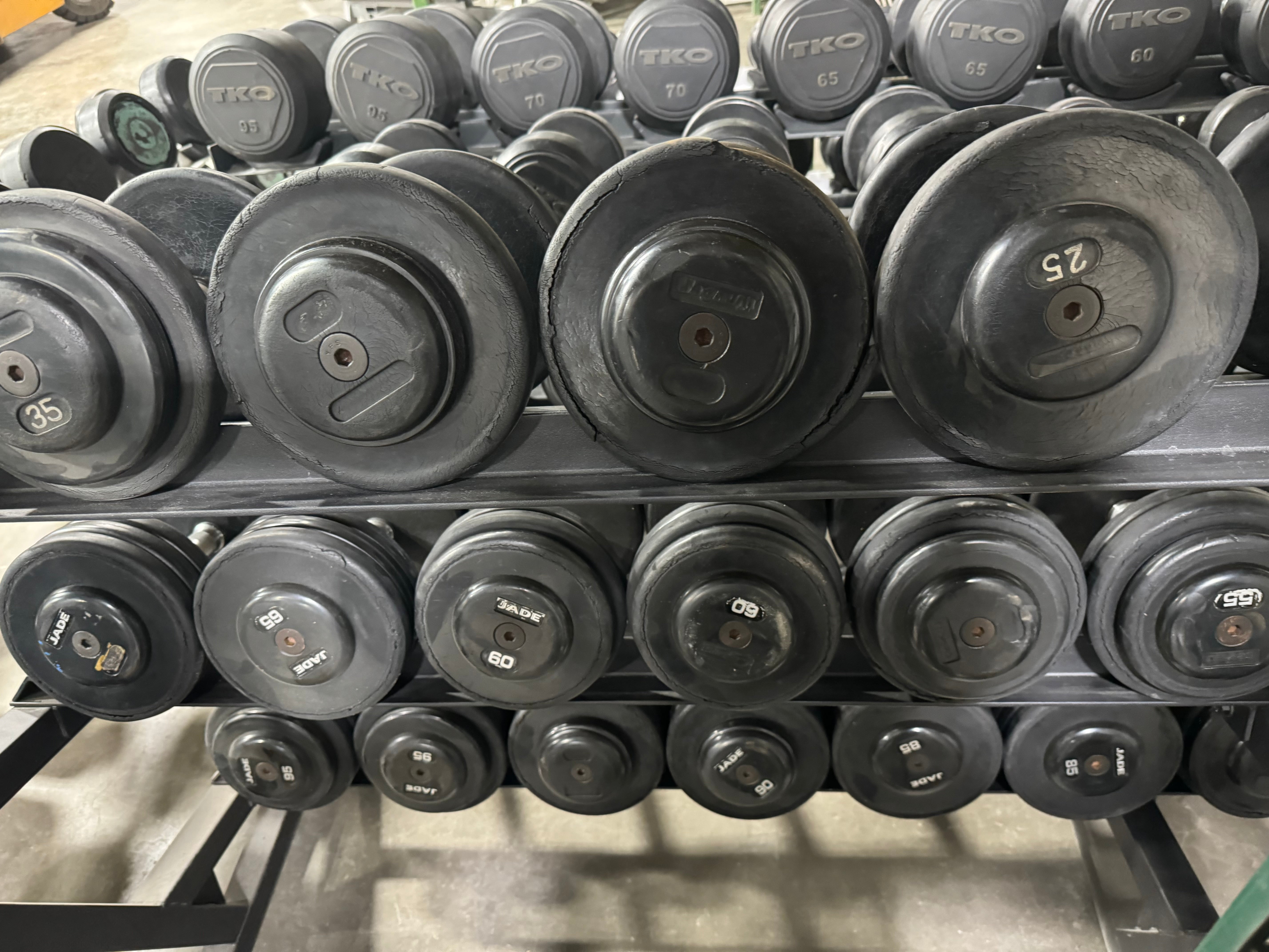 Used 80 lb dumbbells sale