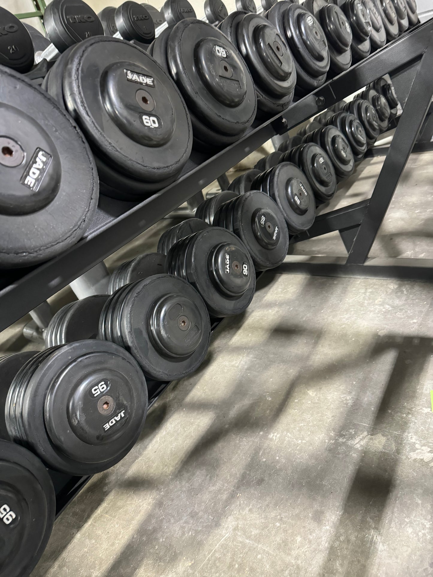 Jade Dumbbells Pro Style Dumbbells 5-100lbs