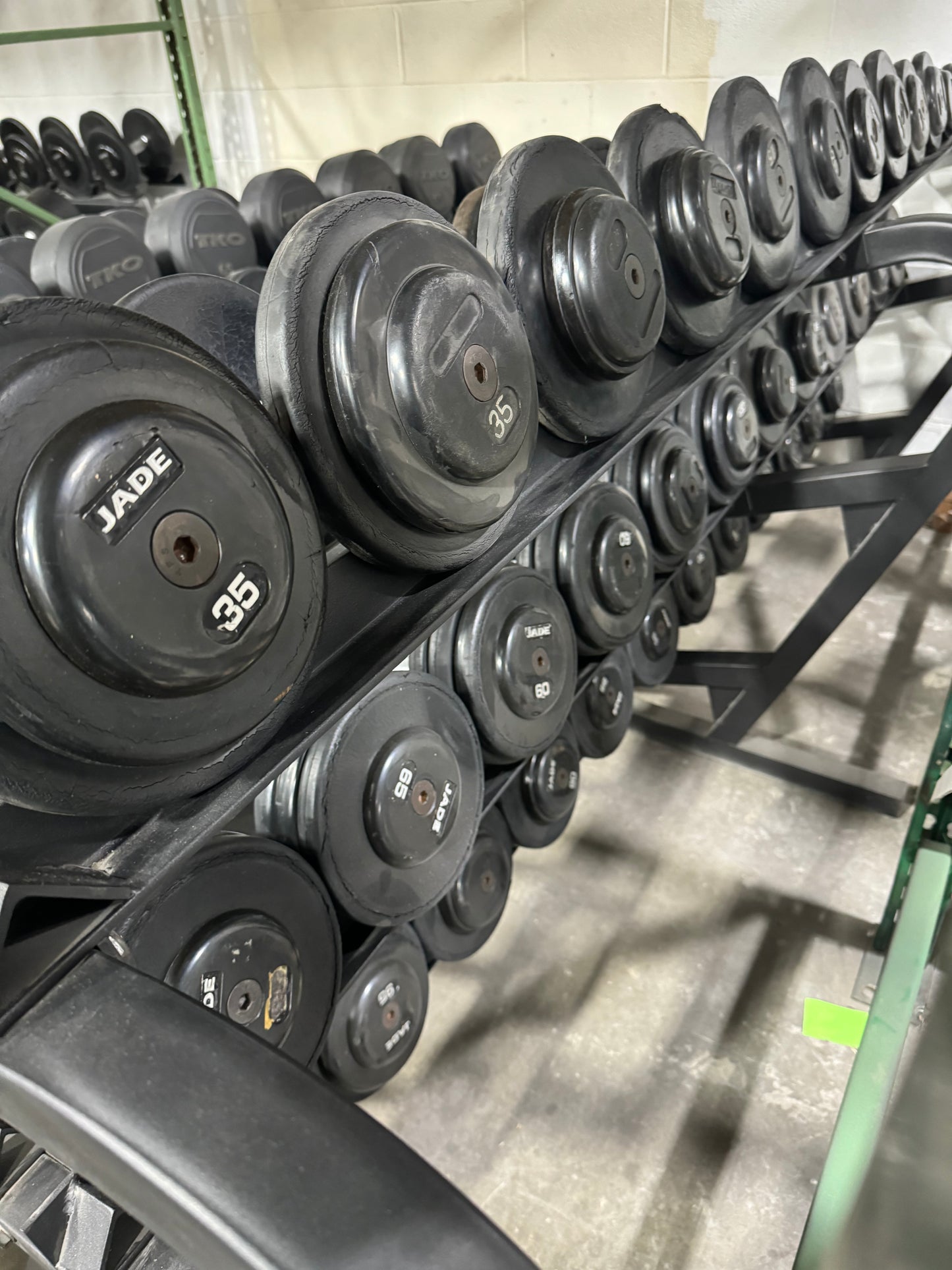 Jade Dumbbells Pro Style Dumbbells 5-100lbs