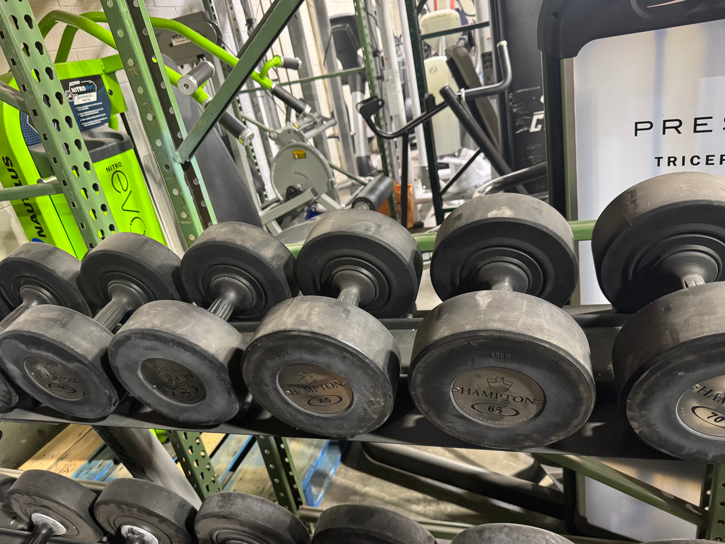 Hampton Gel Grip Pro Style Dumbbells 55-75 Dumbbells