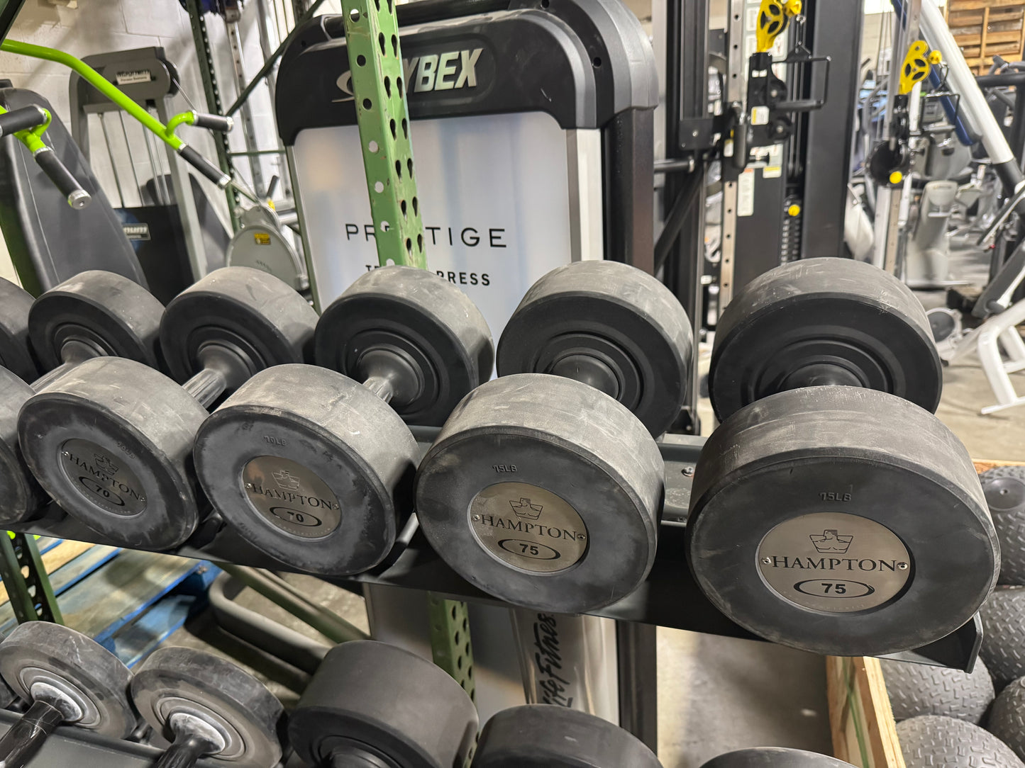Hampton Gel Grip Pro Style Dumbbells 55-75 Dumbbells