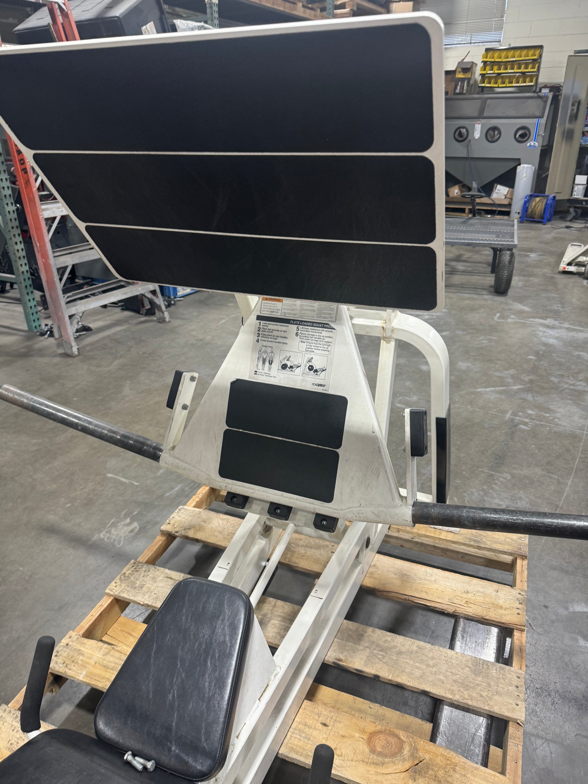 cybex plate loaded squat press starting weight Cybex V Squat Press (Plate loaded Leg Press)