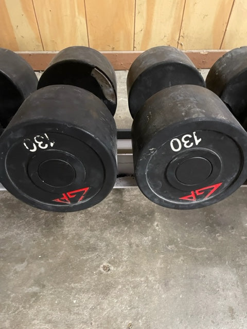 HEAVY GP DUMBBELLS THE BIG UGLIES 1 per lb Midwest Used Fitness Equipment