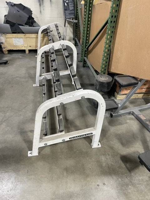 Nautilus 2 tier Dumbbell Rack – Midwest Used Fitness Equipment