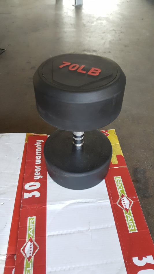 5-100lb Pro Style Dumbbell Set (No Rack Included)