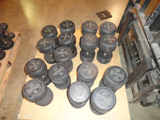 TAG Urethane 5-100lbs Dumbbell Set