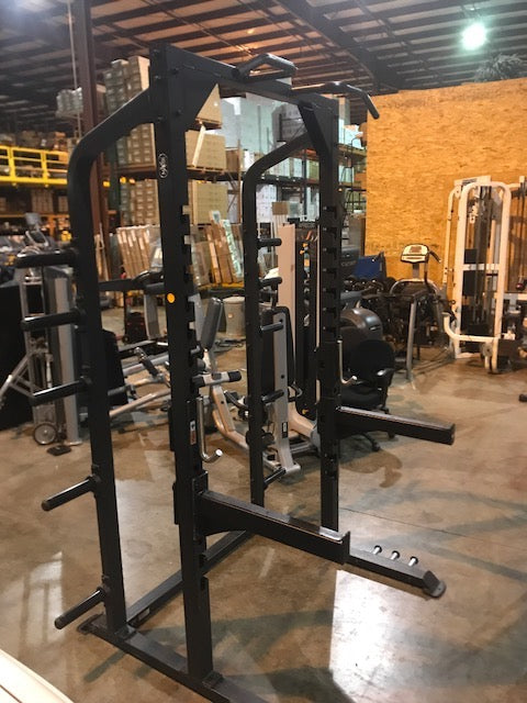 Half Rack w/ spotter arms & Pull-Up Bars