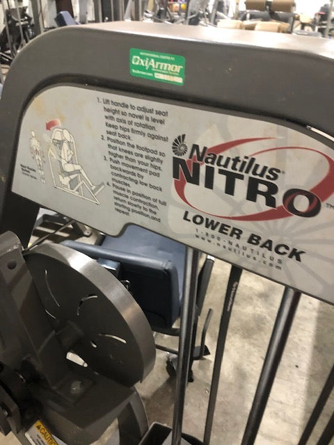 Nautilus Nitro Plus Lower Back Extension