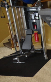 Life Fitness G7 Home Gym w/ Life Fitness bench and stability ball