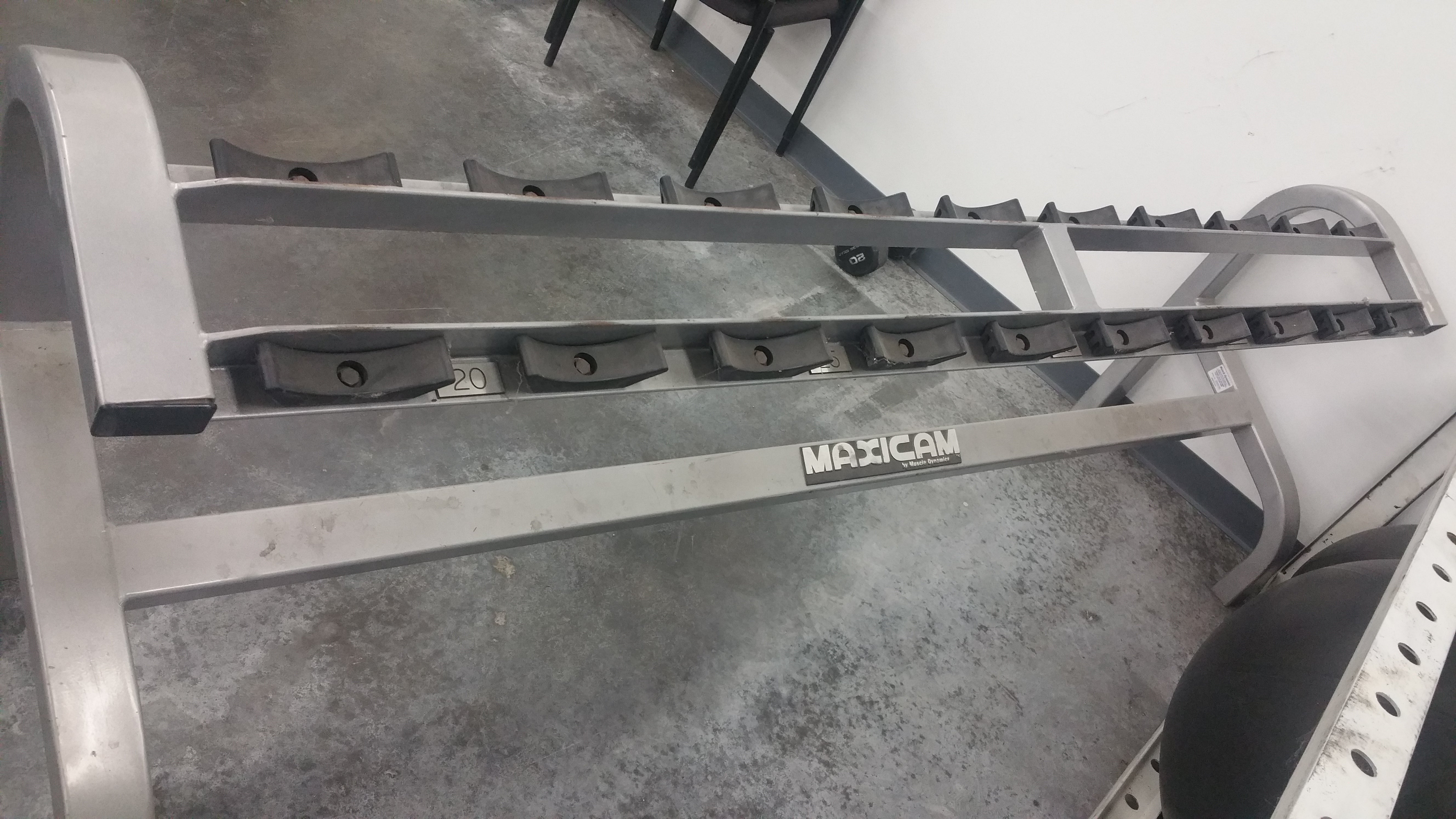 Maxicam Single Tier Dumbbell Rack – Midwest Used Fitness Equipment