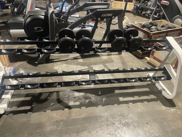 Precor 2 tier Dumbbell Rack 812 – Midwest Used Fitness Equipment