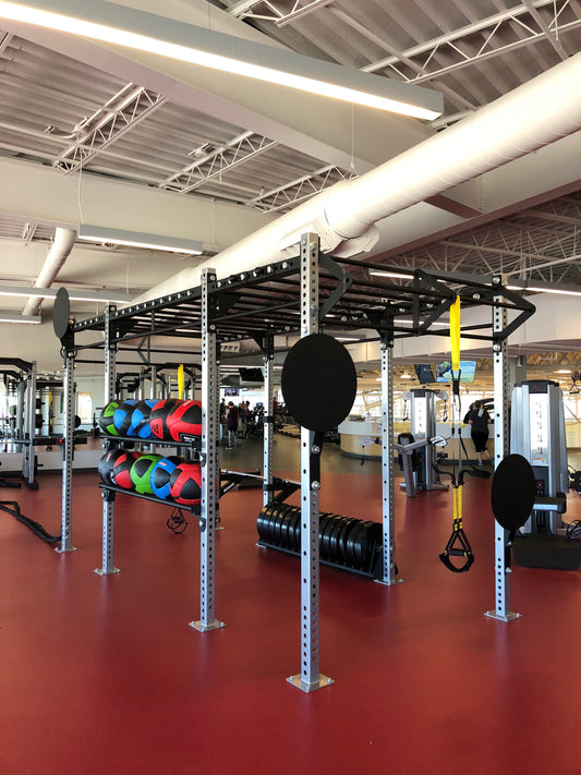 Dynamic Fitness 14ft Training Crossfit Group/Class Rig w/ accessories