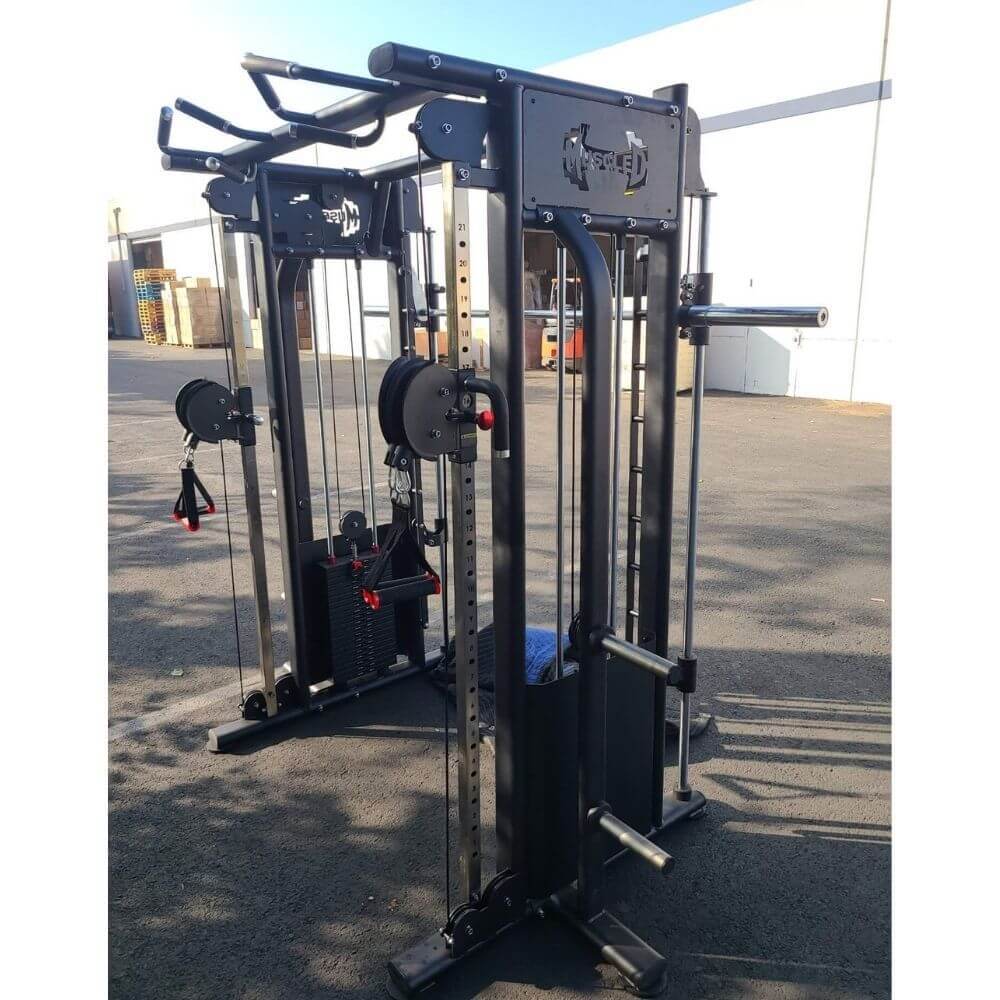 MDM-DPSM Dual Adjustable Pulley and Smith Machine Combo by Muscle D